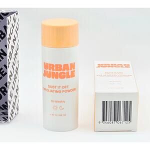 Urban Jungle Dust It Off Exfoliating Powder 1.48oz Papaya Yellow Clay NEW Vegan